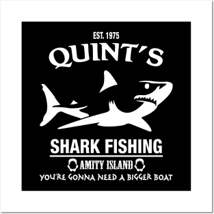 Quint's Shark Fishing Posters and Art